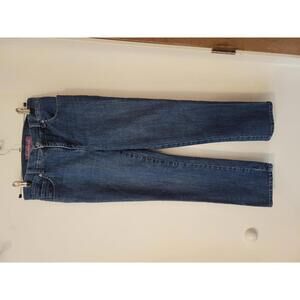 Classic Blue Denim Jeans with Straight Leg Fit